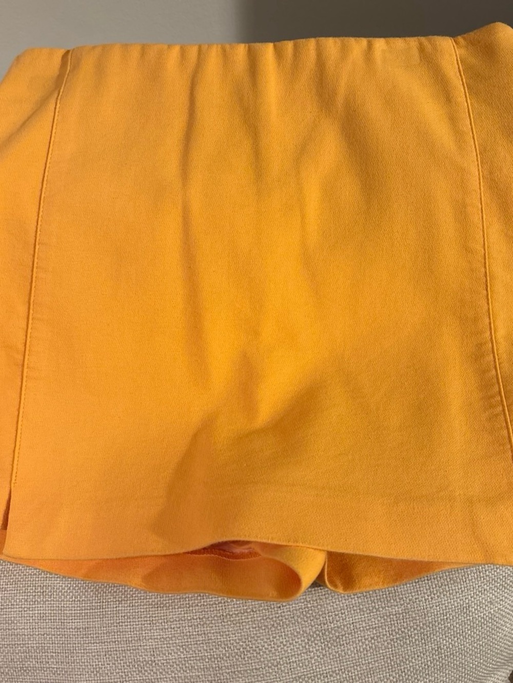 Zara Bright Orange High-Rise Skort
